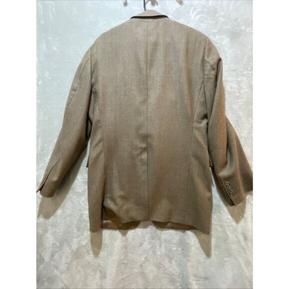 Joseph & Feiss Mens Brown Houndstooth Wool Suit Jacket‎ Blazer 41L - Picture 9 of 11